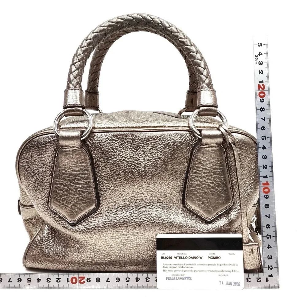 Prada Metallic Silver Women's Bag - Picture 3 of 9